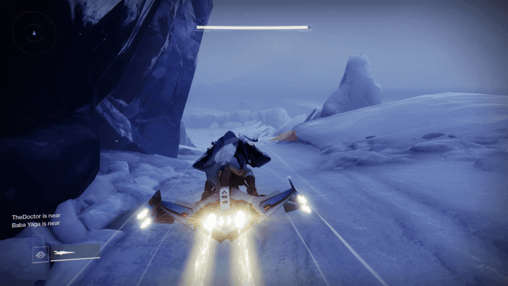 Destiny 2: Beyond Light sparrow in the snow