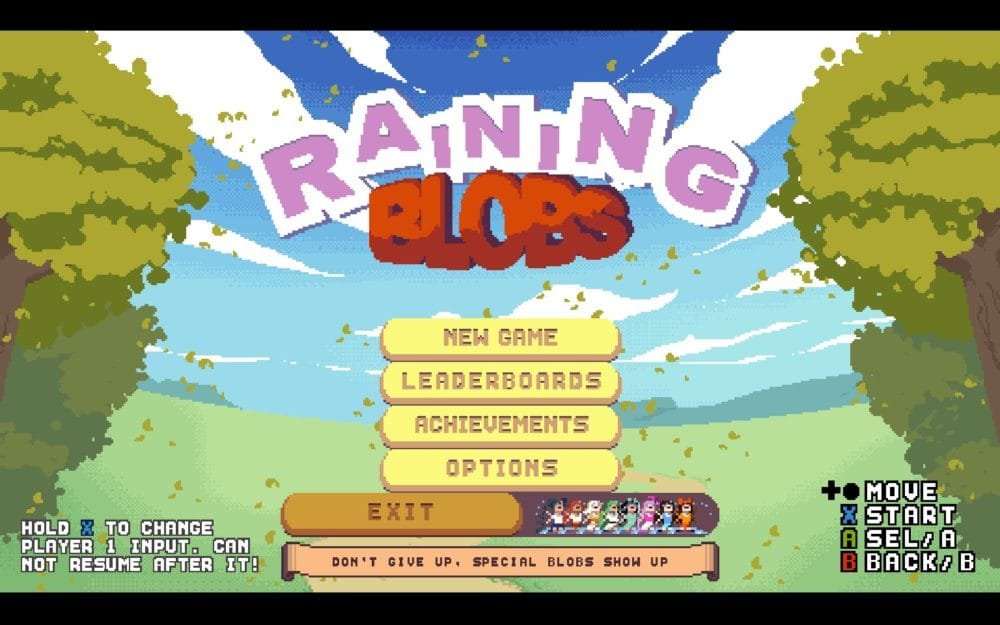 Raining Blobs