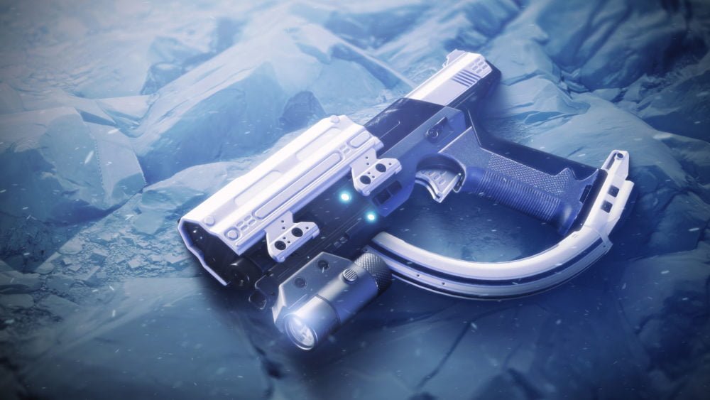 Master Chief's Forerunner Sidearm in the Bungie 30th Anniversary Pack