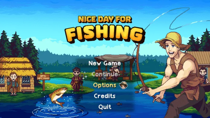 Nice Day for Fishing! - Title Screen