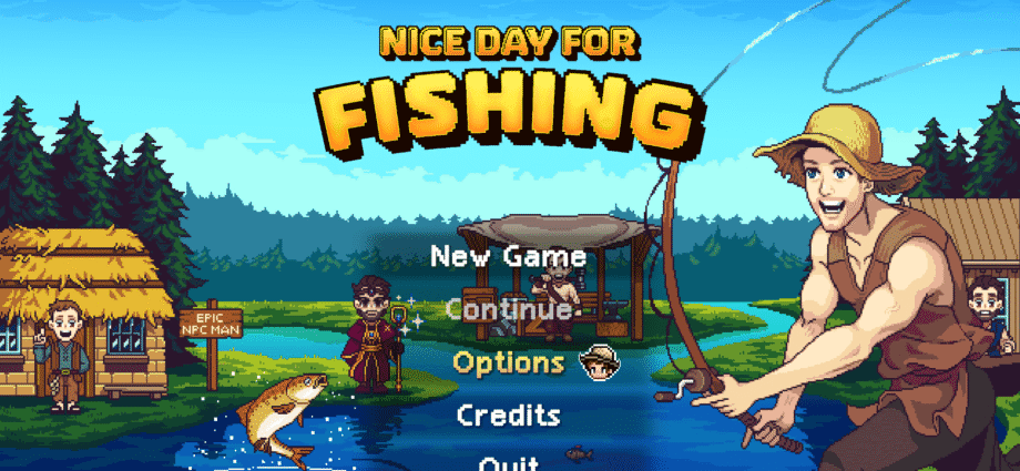 Nice Day for Fishing! - Title Screen
