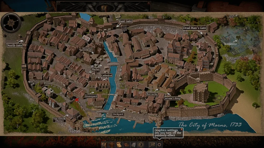 The Necromancer's tale - Town Map