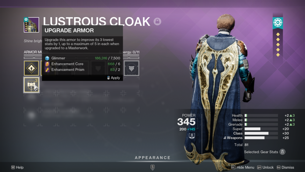 Armor Tiers in Destiny 2