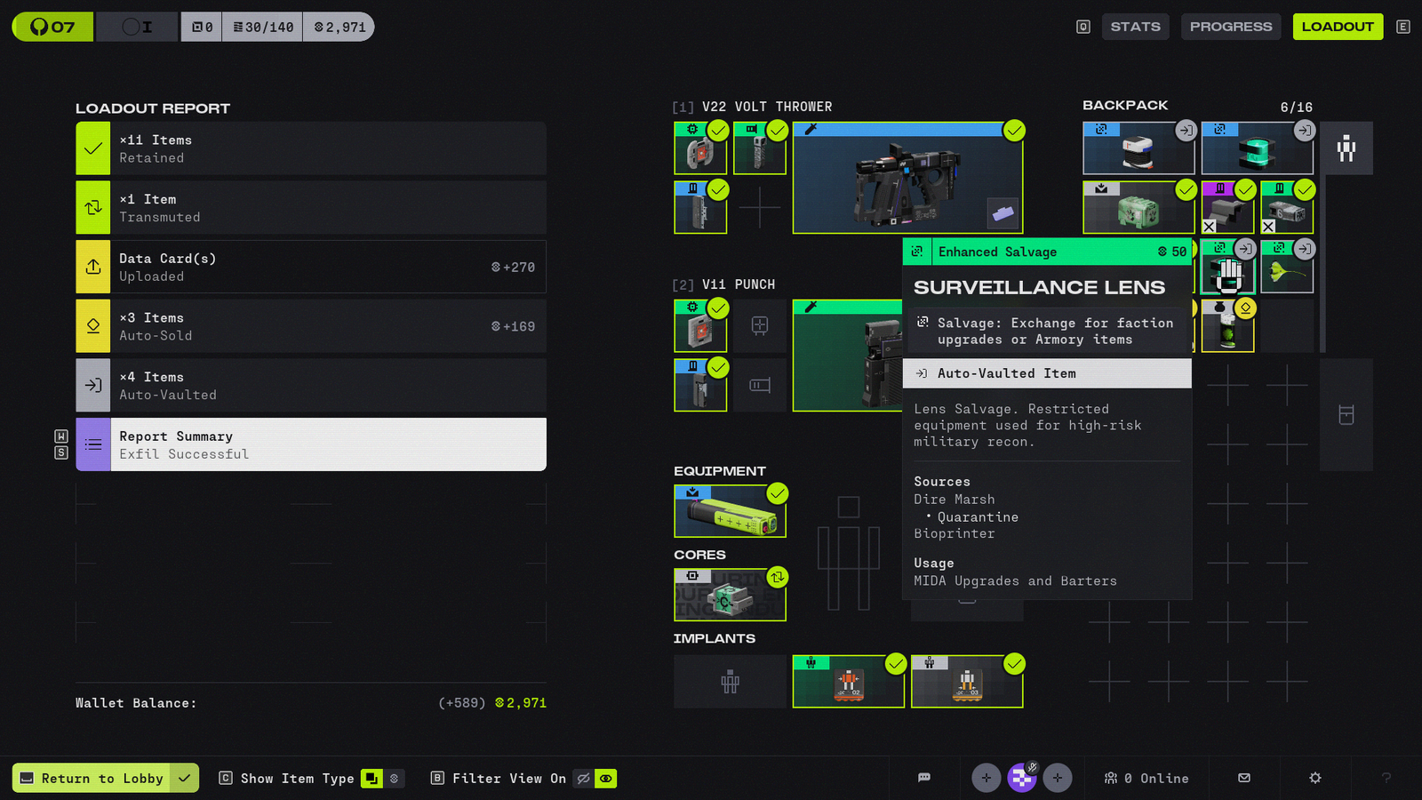 Marathon Loadouts