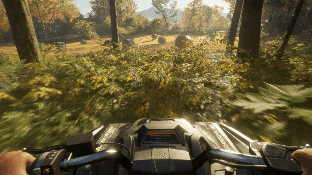 theHunter Call of the Wild riding a 4-wheeler