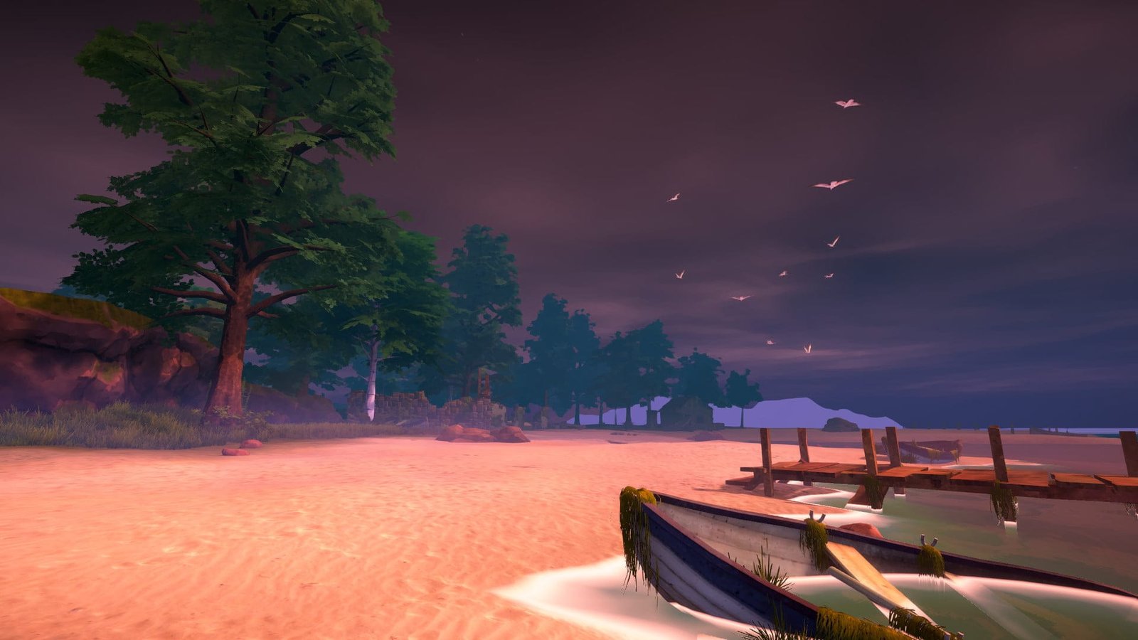 The beach
