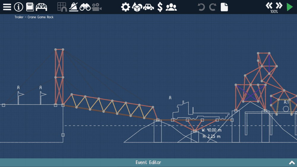 Poly Bridge 2 bridge designs