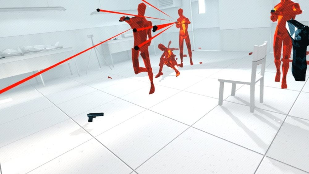 Superhot VR dodge this